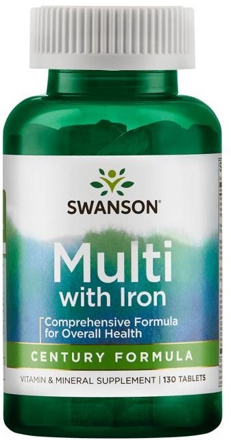 Swanson Multi with Iron Century Formula 130 tabs