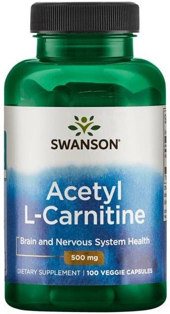 Swanson Acetyl L-Carnitine 500mg 100 vcaps