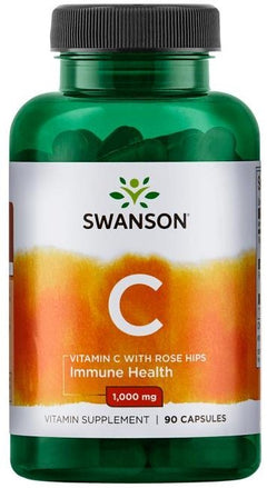 Swanson Vitamin C with Rose Hips Extract 1000mg 90 caps