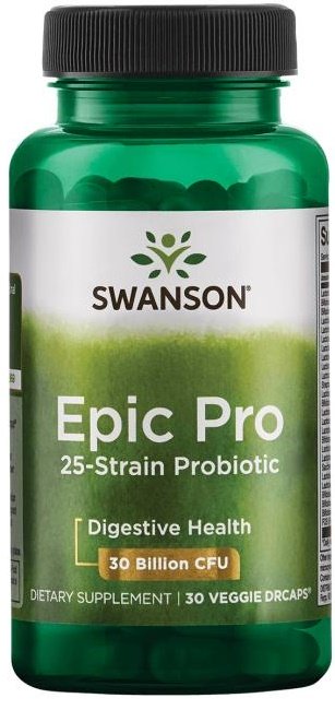 Swanson Epic Pro 25-Strain Probiotic 30 vcaps