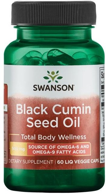 Swanson Black Cumin Seed Oil 500mg 60 liquid vcaps
