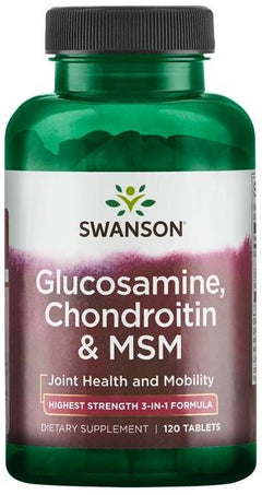 Swanson Glucosamine Chondroitin & MSM 750mg 120 tablets