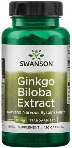 Swanson Ginkgo Biloba Extract 60mg 120 caps