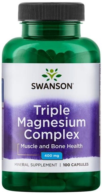 Swanson Triple Magnesium Complex 400mg 100 caps