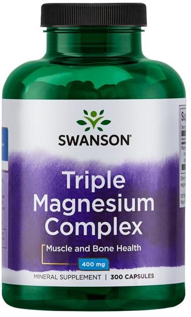 Swanson Triple Magnesium Complex 400mg 300 caps
