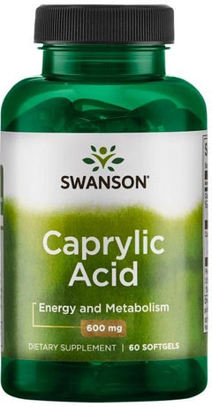 Swanson Caprylic Acid 600mg 60 softgels