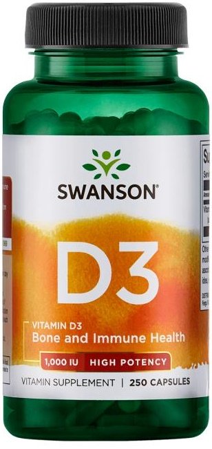 Swanson Vitamin D-3 1000 IU 250 caps
