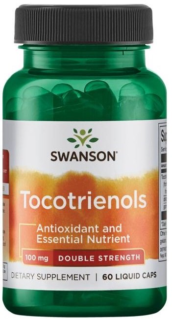 Swanson Tocotrienols 100mg Double Strength 60 liquid caps