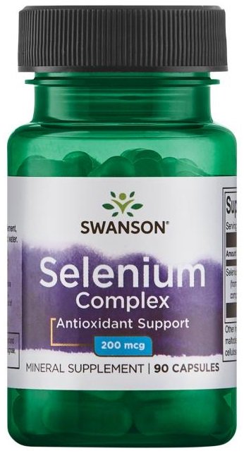 Swanson Selenium Complex 200mcg 90 caps