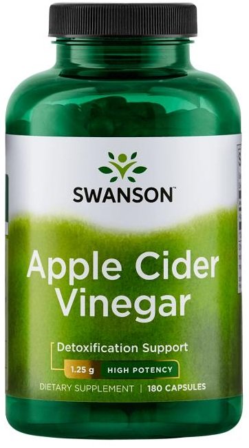 Swanson Apple Cider Vinegar 1250mg High Potency 180 caps