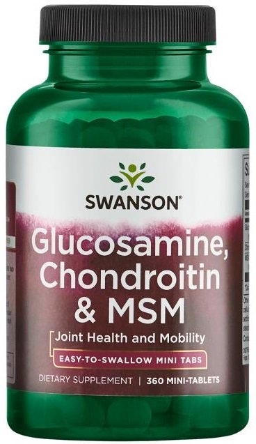 Swanson Glucosamine Chondroitin & MSM 360 mini-tablets