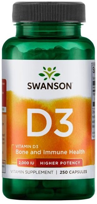 Swanson Vitamin D-3 2000 IU 250 caps