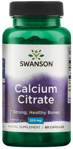 Swanson Calcium Citrate 200mg 60 caps