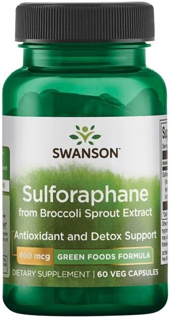 Swanson Sulforaphane from Broccoli Sprout Extract 400mcg 60 vcaps