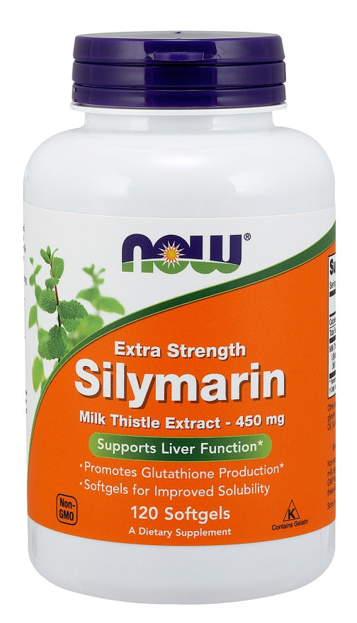 NOW Foods Milk Thistle Extract 450mg Extra Strength 120 softgels