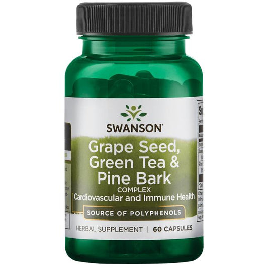 Swanson Grape Seed Green Tea & Pine Bark Complex 60 caps