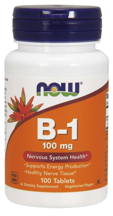 NOW Foods Vitamin B-1 Thiamine 100mg 100 tabs