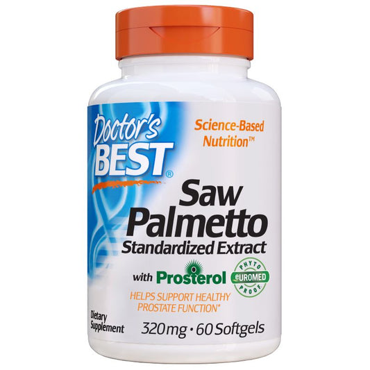 Doctor's Best Saw Palmetto Standardized Extract with Prosterol 320mg 60 softgels