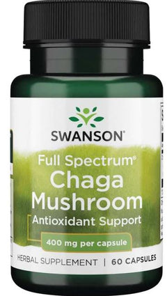 Swanson Full Spectrum Chaga Mushroom 400mg 60 caps