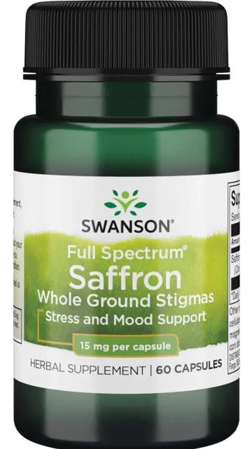 Swanson Full Spectrum Saffron 15mg 60 caps