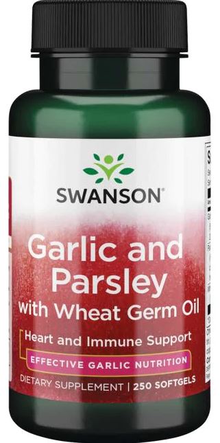 Swanson Garlic and Parsley with Wheat Germ Oil 250 softgels