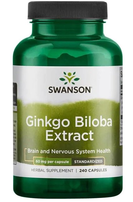 Swanson Ginkgo Biloba Extract 60mg 240 caps