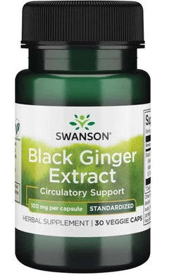Swanson Black Ginger Extract 100mg 30 vcaps