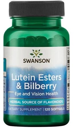 Swanson Lutein Esters & Bilberry 120 softgels