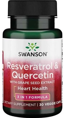 Swanson Resveratrol & Quercetin 30 vcaps