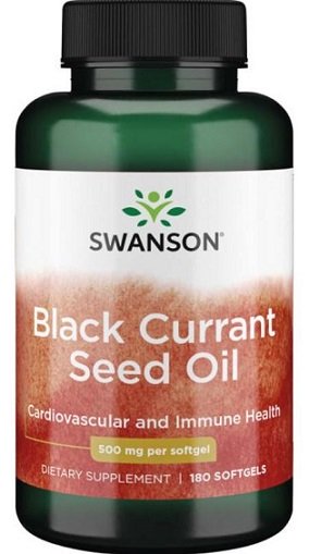 Swanson Black Currant Seed Oil 500mg 180 softgels