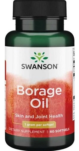 Swanson Borage Oil 1000mg 60 softgels