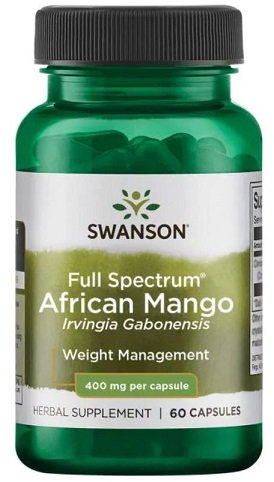 Swanson Full Spectrum African Mango (Irvingia Gabonensis) 400mg 60 caps