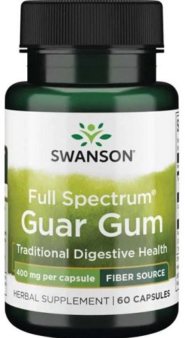 Swanson Full Spectrum Guar Gum 400mg 60 caps