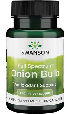 Swanson Full Spectrum Onion Bulb 400mg 60 caps