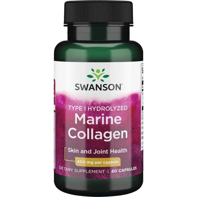 Swanson Type I Hydrolyzed Marine Collagen 60 caps