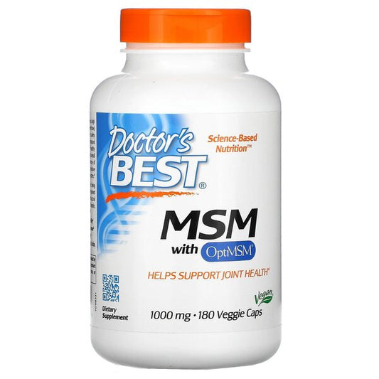 Doctor's Best MSM with OptiMSM Vegan 1000mg 180 vcaps