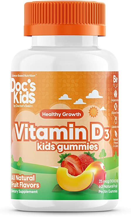 Doctor's Best Vitamin D3 Kid's Gummies Fruit Flavours 60 gummies