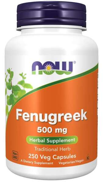 NOW Foods Fenugreek 500mg 250 vcaps