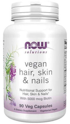 NOW Foods Vegan Hair Skin & Nails 90 vcaps