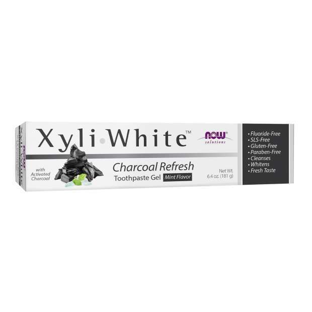 NOW Foods XyliWhite Charcoal Refresh Toothpaste Gel 181g