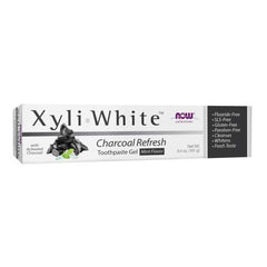 NOW Foods XyliWhite Charcoal Refresh Toothpaste Gel 181g