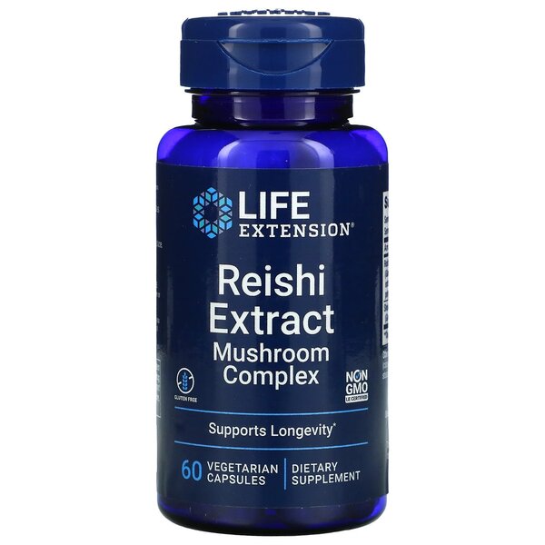 Life Extension Reishi Extract Mushroom Complex 60 vcaps
