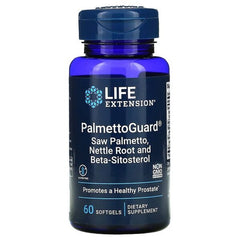 Life Extension PalmettoGuard Saw Palmetto/Nettle Root with Beta-Sitosterol 60 softgels
