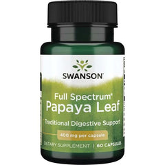 Swanson Full Spectrum Papaya Leaf 400mg 60 caps