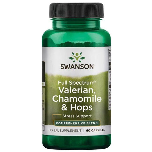 Swanson Full Spectrum Valerian Chamomile & Hops 60 caps