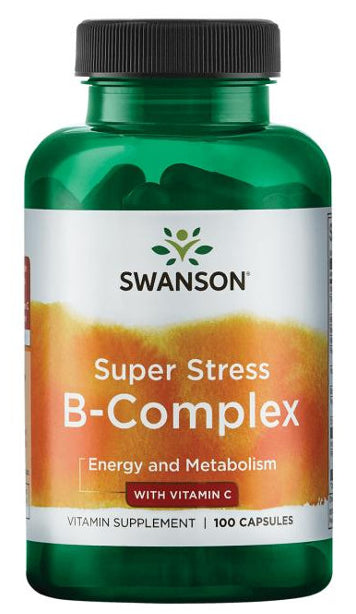 Swanson Super Stress B-Complex with Vitamin C 100 caps