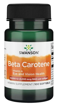 Swanson Beta-Carotene (Vitamin A) 10 000 IU 100 softgels