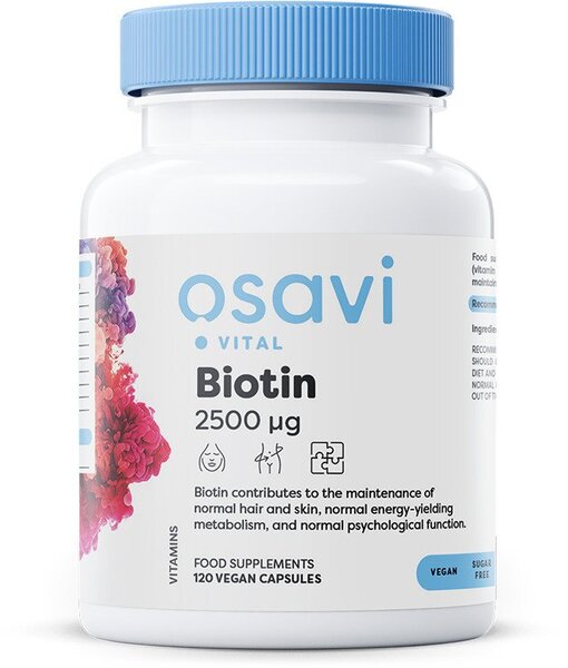 Osavi Biotin 2500mcg 120 vegan caps