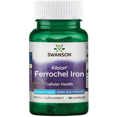 Swanson Albion Ferrochel Iron 18mg 180 caps