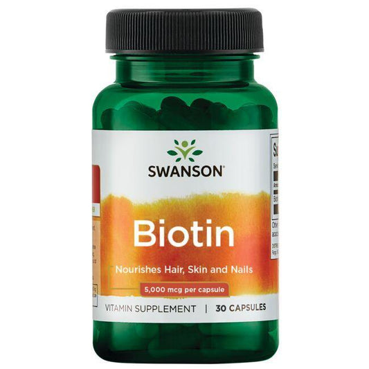 Swanson Biotin 5000mcg 30 caps